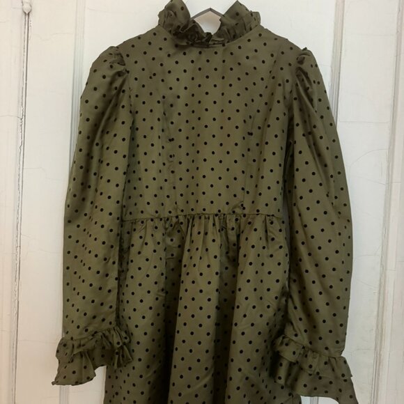 Batsheva Green Mini Dress - Picture 2 of 5